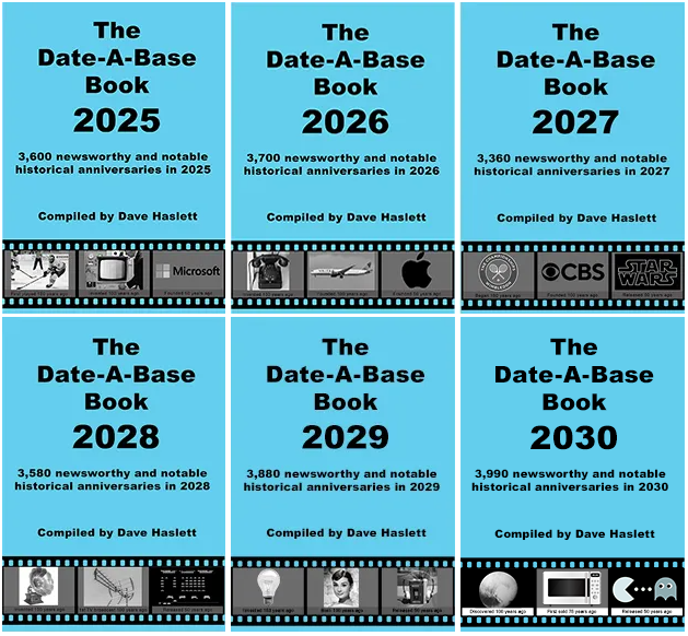 The Date-A-Base Book 2025 - 2030 front covers